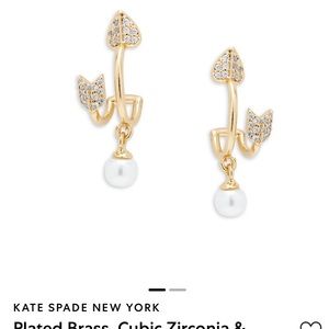 Kate spade pearl arrow earrings